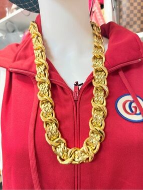 Chanel Vintage Gold-Tone Braided Link Women's Belt or Necklace